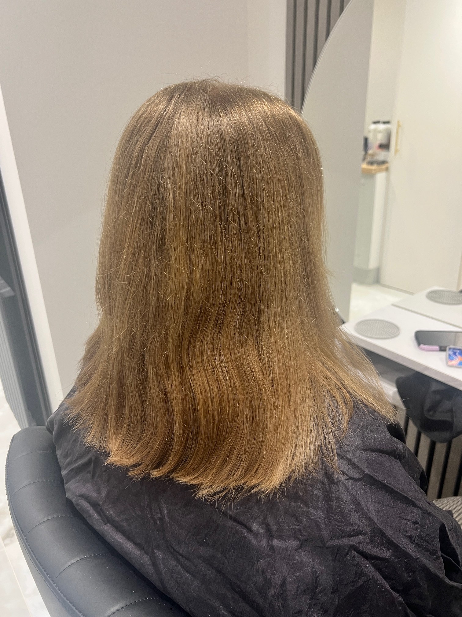 Blonde before