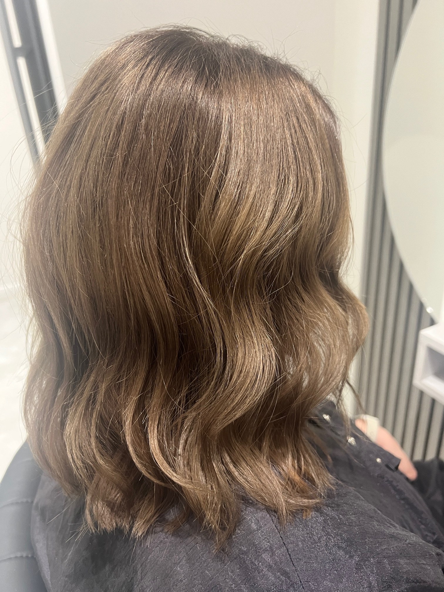 Brunette after
