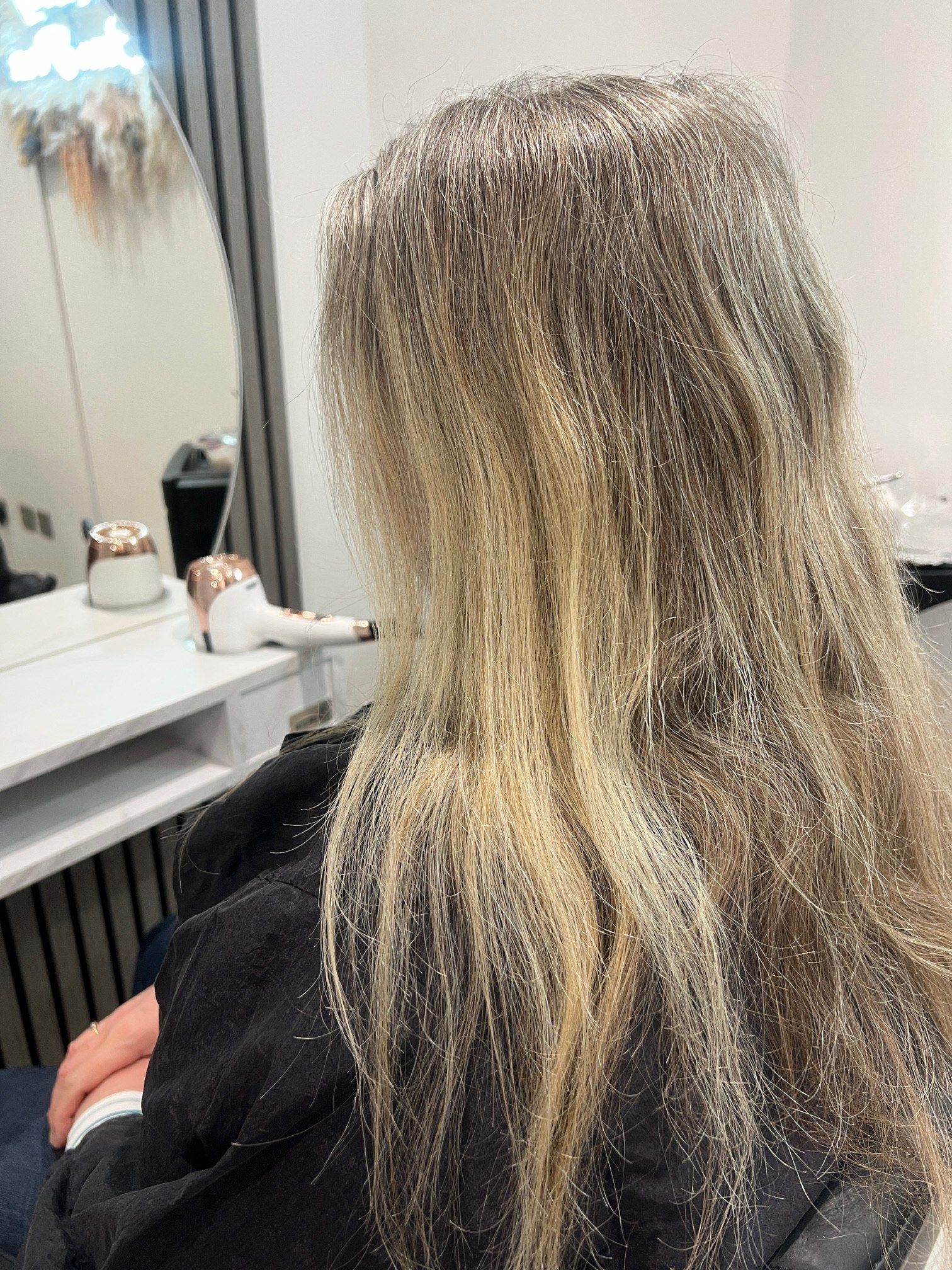 Blonde before