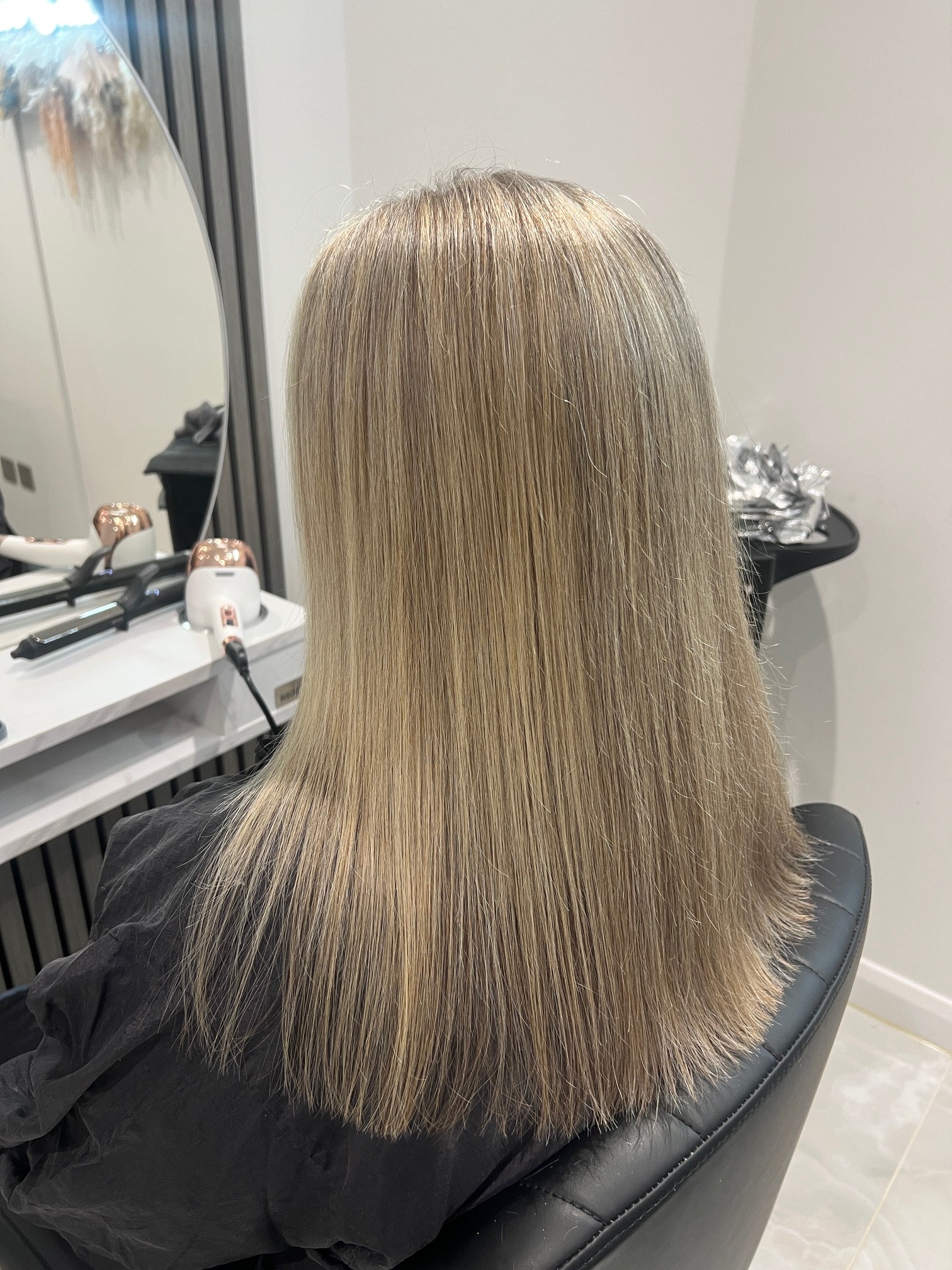 Blonde after